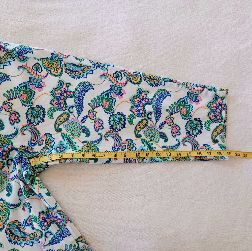 TALBOTS Paisley Perfect Skimmer Capri Pants, size 8p - Picture 10 of 15